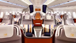 Lufthansa Airbus A350 Business Class from Munich to New Delhi [upl. by Lenuahs]