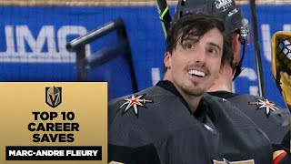 MarcAndre Fleurys Top 10 Career Saves [upl. by Lydell]