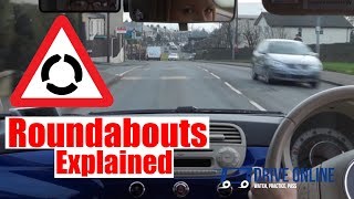 Roundabouts Driving Lesson  How To Negotiate Roundabouts Top Tips [upl. by Eenert]