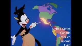 Nations of the World  With Lyrics  Animaniacs [upl. by Lirrad620]