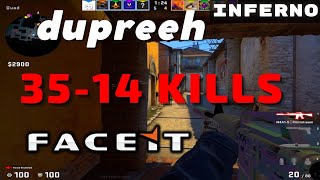 CSGO POV dupreeh 3514 Inferno 𝙒𝙞𝙣 1611  Faceit 031022 [upl. by Lan]