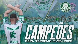 FINAL COPA TORCIDAS  MANCHA VERDE  PALMEIRAS CAMPEÃO  FIVEM TORCIDAS [upl. by Idaf]