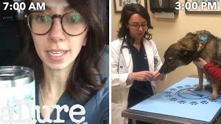 A Veterinarians Entire Routine from Waking Up to Treating Pets  Allure [upl. by Ennayhc]