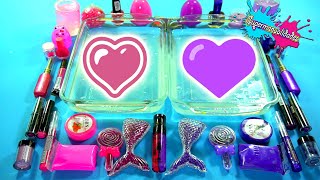 Mezclando Slime Morado vs Rosa  Supermanualidades [upl. by Sainana952]