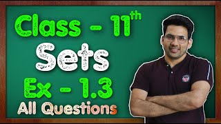 Class  11 Ex  13 Q1 to Q9 Sets Maths Chapter 1  CBSE NCERT  Green Board [upl. by Aicenek]