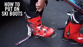 How to Put On Ski Boots [upl. by Lasko91]