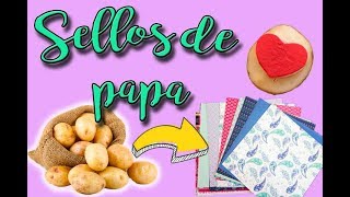 Haz sellos ¡con una papa  DIY [upl. by Mile]