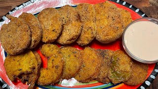 Southern Fried Green Tomatoes Recipe [upl. by Ynaffet]