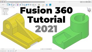 Fusion 360 Tutorial for Absolute Beginners 2021 [upl. by Danella]