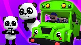 le ruote sul bus  filastrocche per bambini  Bao Panda Wheels On The Bus [upl. by Glenna]