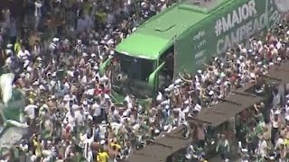 FESTA DA TORCIDA DO PALMEIRAS NO EMBARQUE PARA FORTALEZA [upl. by Aisat]