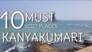 Top 10 Tourist Places In Kanyakumari  TamilNadu [upl. by Laughton]