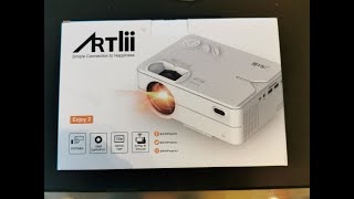 UNBOXING  ARTLII ENJOY 2  WIFI PROJECTOR [upl. by Alrzc]