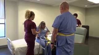 Physical Therapy Transfer Training  How To Transfer From Wheelchair To Bed [upl. by Jobe]