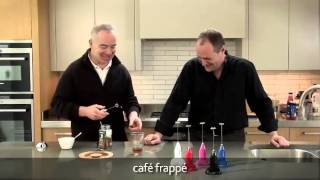 How to make a frappé coffee using an aerolatte milk frother [upl. by Yancy]