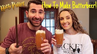 How To Make Butterbeer from Harry Potter and Universal Studios at Home  Easiest Recipe [upl. by Heisel862]