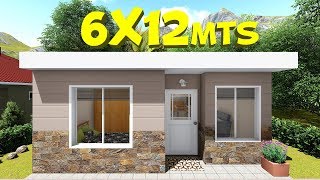 Plano de casa de 6x12m [upl. by Marka921]