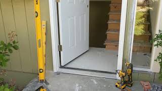 Jeld Wen Front Door Installation  Really crappy products and craftsmanship PART 1 [upl. by Elgar795]