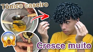 COMO FAZER PRO CABELO CRESCER MAIS RÁPIDO  tônico capilar caseiro [upl. by Stepha918]