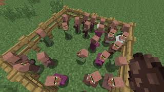 Minecraft illagers no VILLAGERS Evokers and Vindicator [upl. by Akihsan]