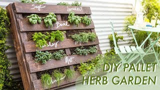 DIY Shipping Pallet Herb Garden  Makeful [upl. by Oz]