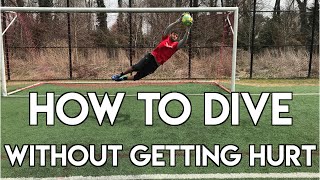 HOW TO DIVE IN SOCCER  GOALKEEPER TRAINING  DIVE WITHOUT FEAR [upl. by Camille21]