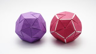 ORIGAMI DODECAHEDRON Jo Nakashima [upl. by Yesiad60]