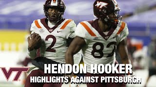 Virginia Tech QB Hendon Hooker Highlights Against Pitt [upl. by Kelby]