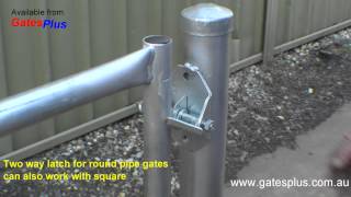 Gate Latch 2 way for round pipe and square [upl. by Engelbert568]