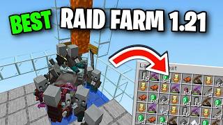 Minecraft EASY RAID FARM  121 Tutorial [upl. by Adyeren415]