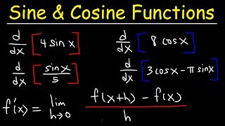 Derivative of Sine and Cosine Functions  Calculus [upl. by Reeva]