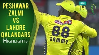 PSL 2017 Match 6 Peshawar Zalmi v Lahore Qalandars Highlights [upl. by Xam]