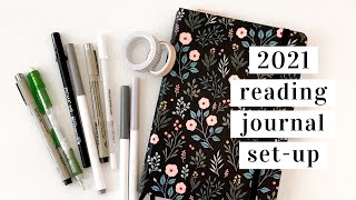 2021 READING JOURNAL SETUP  25 Ideas Challenges and Trackers for a Year of Reading [upl. by Geer]