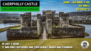 Caerphilly Castle  The Largest in Wales 2nd in Britain [upl. by Enicar]