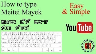 How to type Meitei Mayek by GeguOnService [upl. by Amikay]