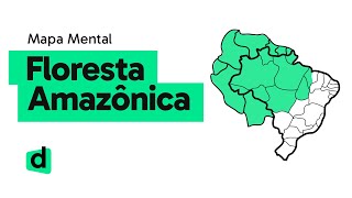 FLORESTA AMAZÔNICA  GEOGRAFIA  Mapa Mental  Quer Que Desenhe [upl. by Gotthelf]