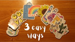 How To Make AESTHETIC Stickers AT HOME  DIY [upl. by Halima]