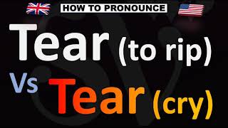 How to Pronounce TEAR Vs TEAR [upl. by Aikrahs]