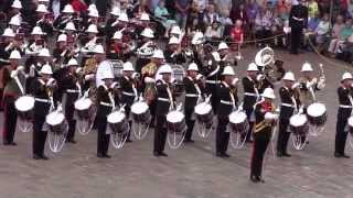 The Royal Marines School of Music  Beating Retreat  8th August 2014 [upl. by Doersten]