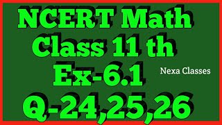 Class 11thEx61Q 242526  Linear Inequalities  Maths CBSE NCERT [upl. by Allana619]