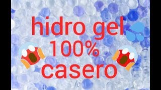 Hidrogel 100 casero [upl. by Nador]