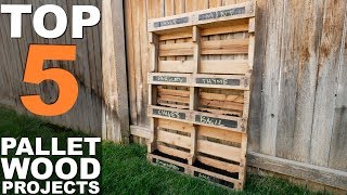 5 TOP PALLET WOOD PROJECTS [upl. by Nodal]