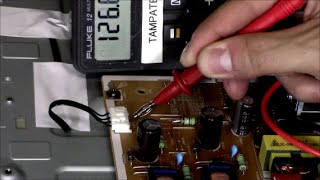 LED LCD TV REPAIR sound but no picture black screen dark picture pt1 [upl. by Zarger]