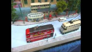 West Porton model train tram trolleybus OOHO layout [upl. by Samira72]