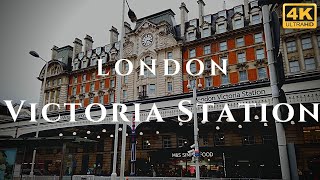 London Victoria Station Walk Through England 4K [upl. by Martguerita]