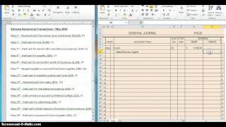 Recording Transactions into General Journal [upl. by Giffy505]