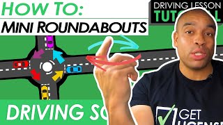 Mini Roundabouts Explained and Demonstrated  Driving Tutorial  Updated 2023 [upl. by Naitsirt]