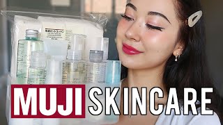 MUJI SKINCARE REVIEW  Cleansers Toners Oils Creams and MORE [upl. by Bron]