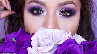 Tutorial De Maquillaje Morado Romantico  JuanCarlos960 [upl. by Asilak]