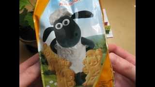 Griesson Shaun the Sheep Mini Butter Cookies [upl. by Ikoek937]